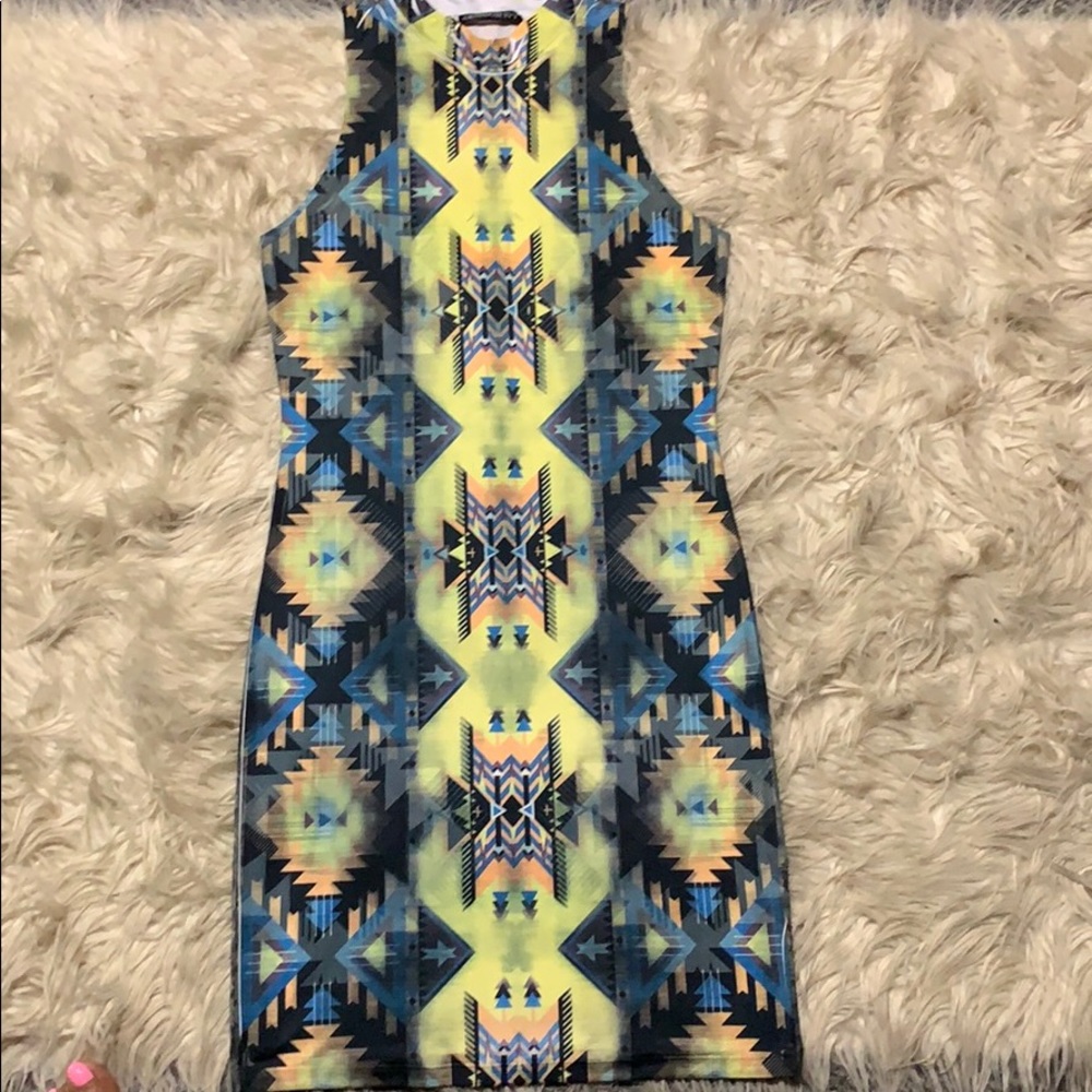 Multi color mini dress